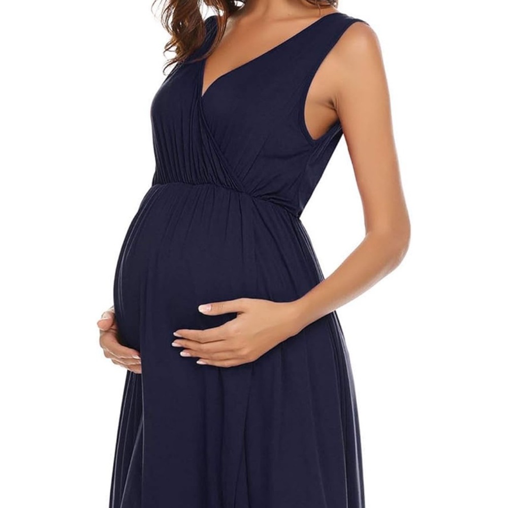 Ekouaer Maternity Dress, Medium